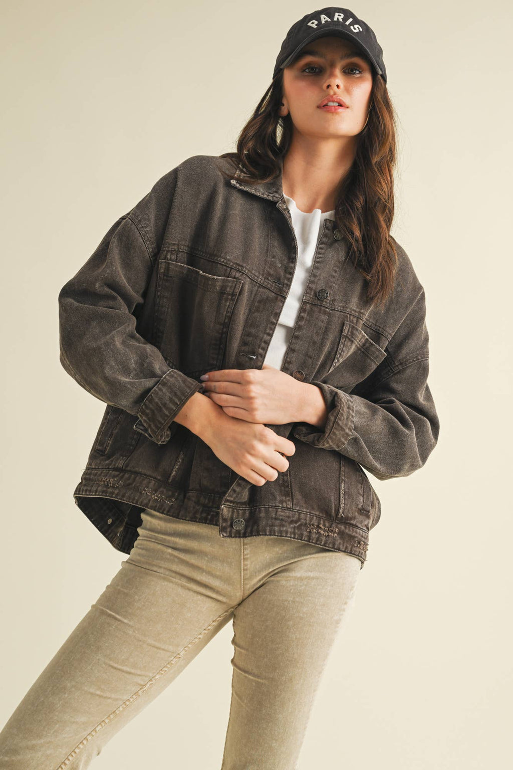 Vintage Wash Pleated Jacket