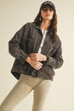 Vintage Wash Pleated Jacket