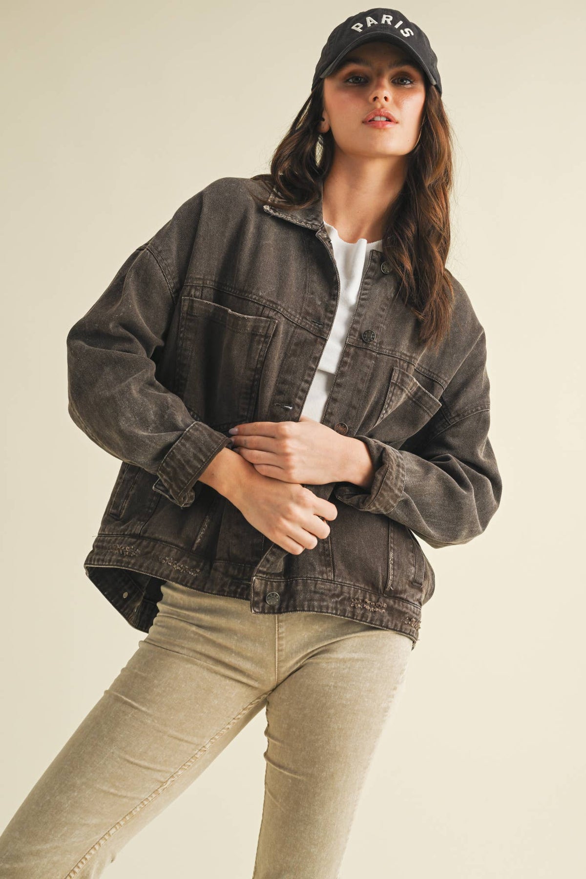 Vintage Wash Pleated Jacket
