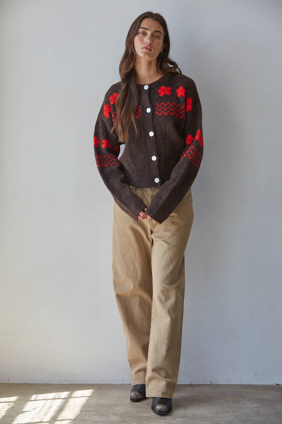 Sweater Button Cardigan