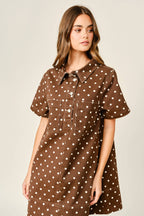 Final Sale-Dot Pullover Dress