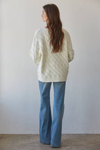 Sweater Cable Knit Pullover
