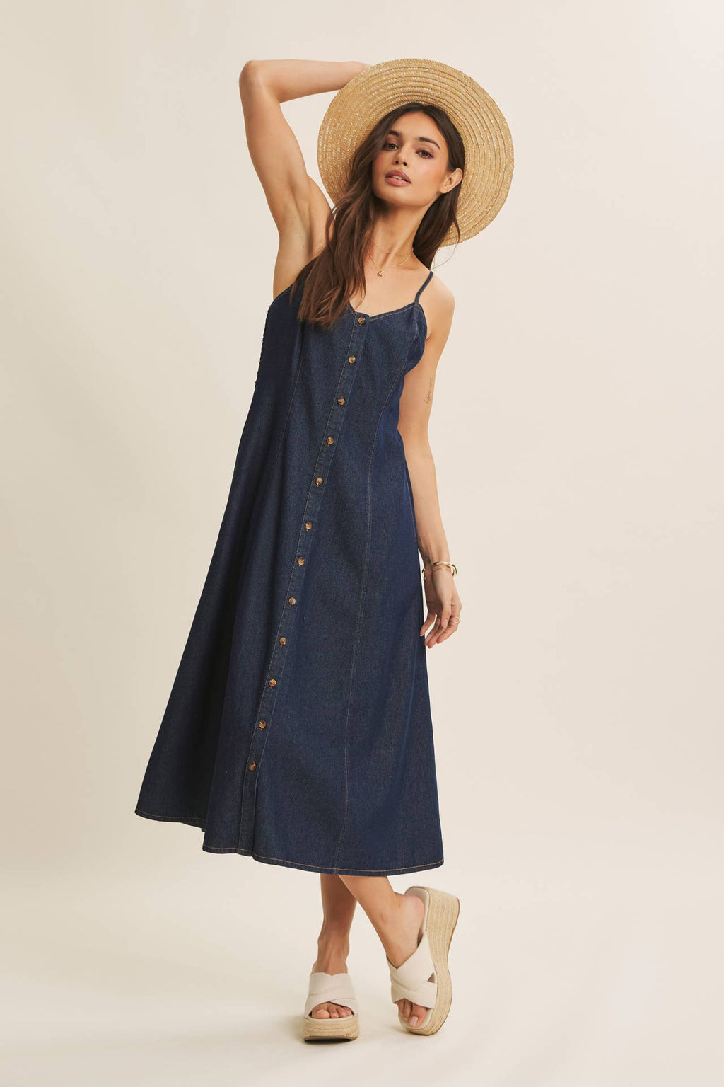 Denim Midi Dress