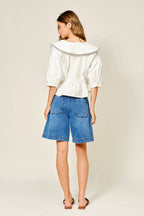 Final Sale-Bermuda Denim Shorts