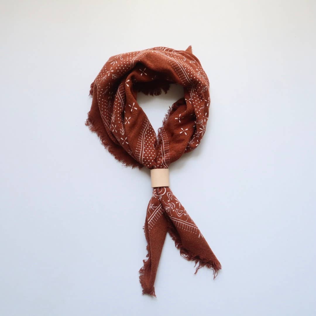Final Sale-Terracotta Naturally Dyed Bandana
