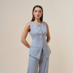 Final Sale-Striped Vest