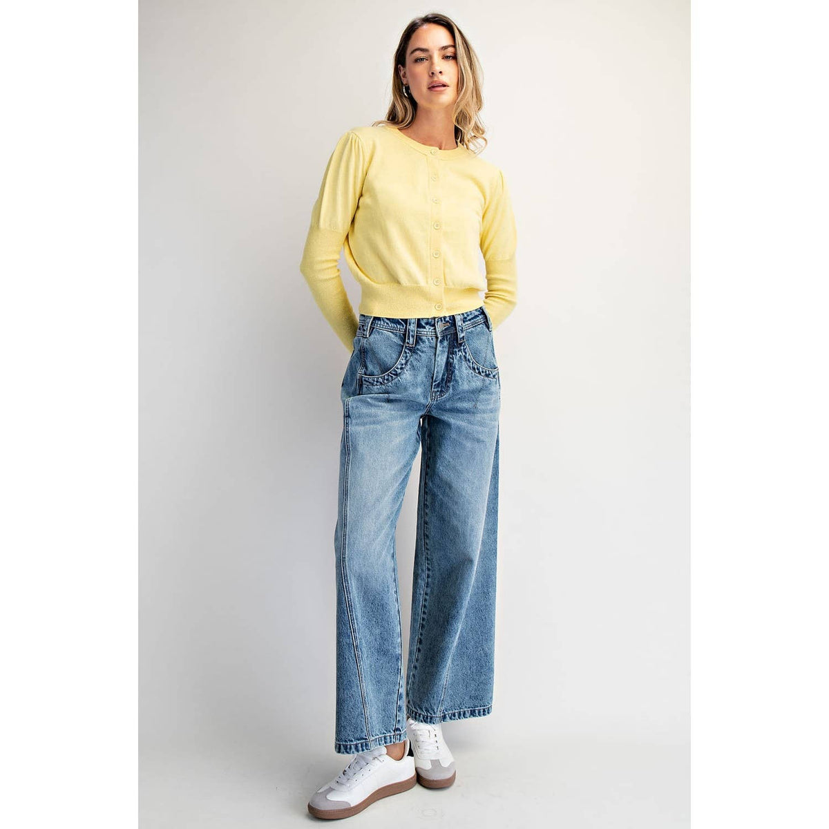 Final Sale-Crewneck Cardigan