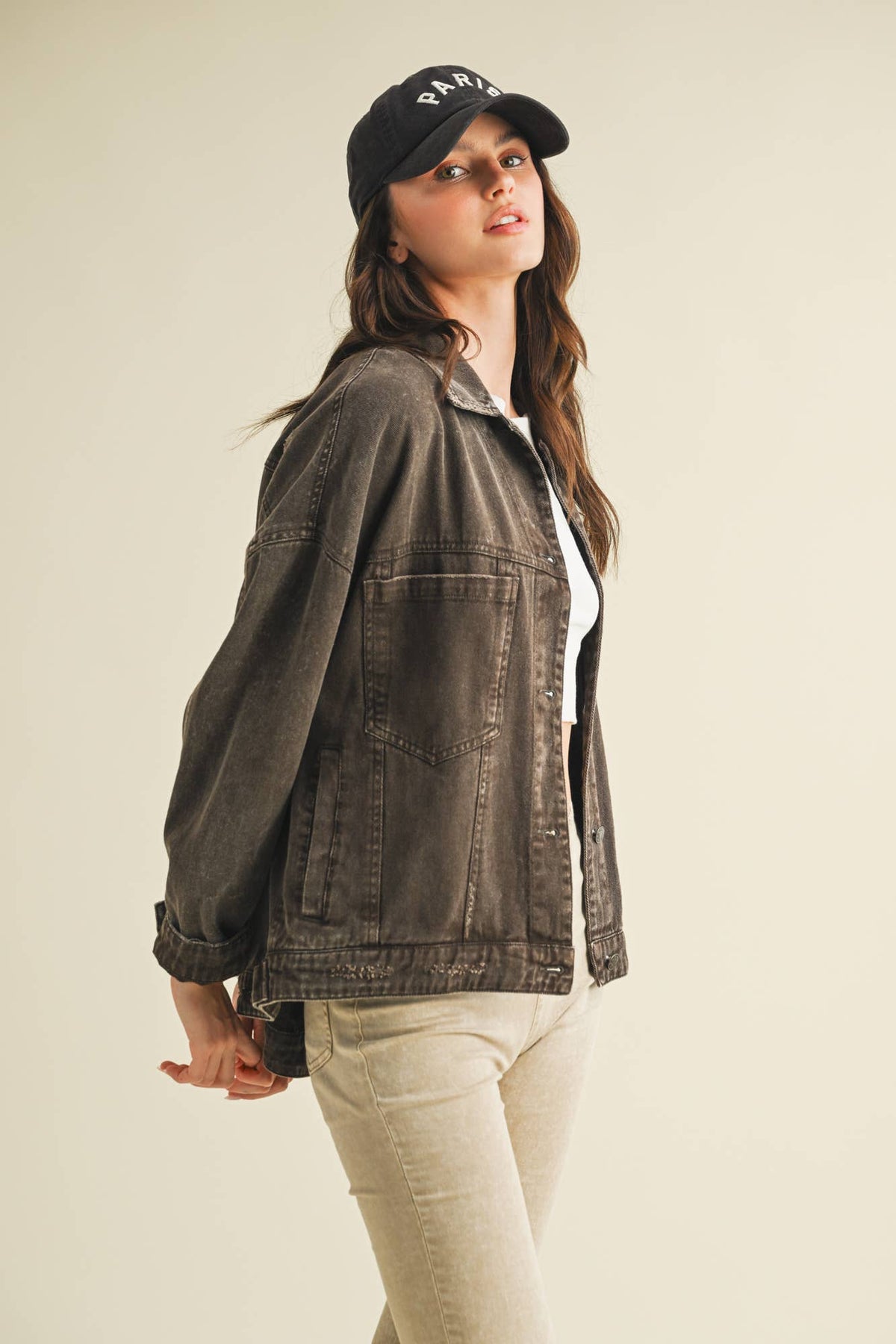 Vintage Wash Pleated Jacket