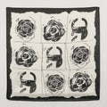 Final Sale-Abstract Floral and Horseshoe Scarf