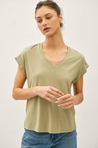 Final Sale-Bamboo V-Neck Tee