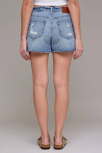 Final Sale-Finn Distressed High Rise Short