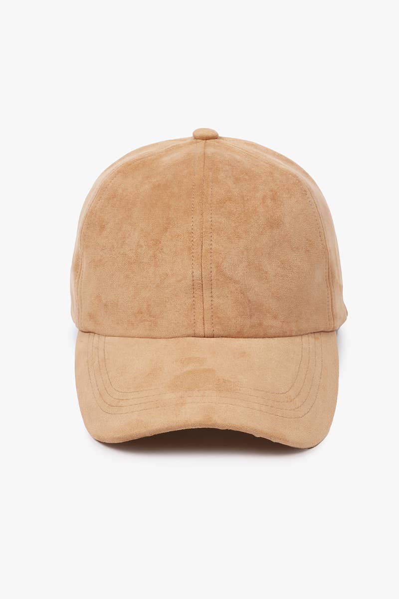 Final Sale-Suede Baseball Cap