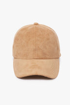 Final Sale-Suede Baseball Cap