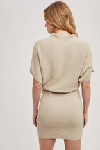 Dolman Knit Sweater Dress