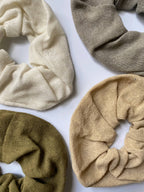Final Sale-Raw Silk Hair Scrunchies