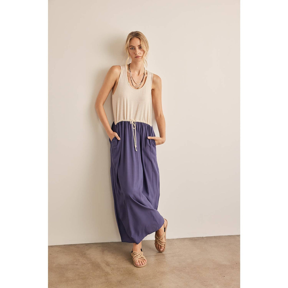 Final Sale-Two Tone Maxi Dress