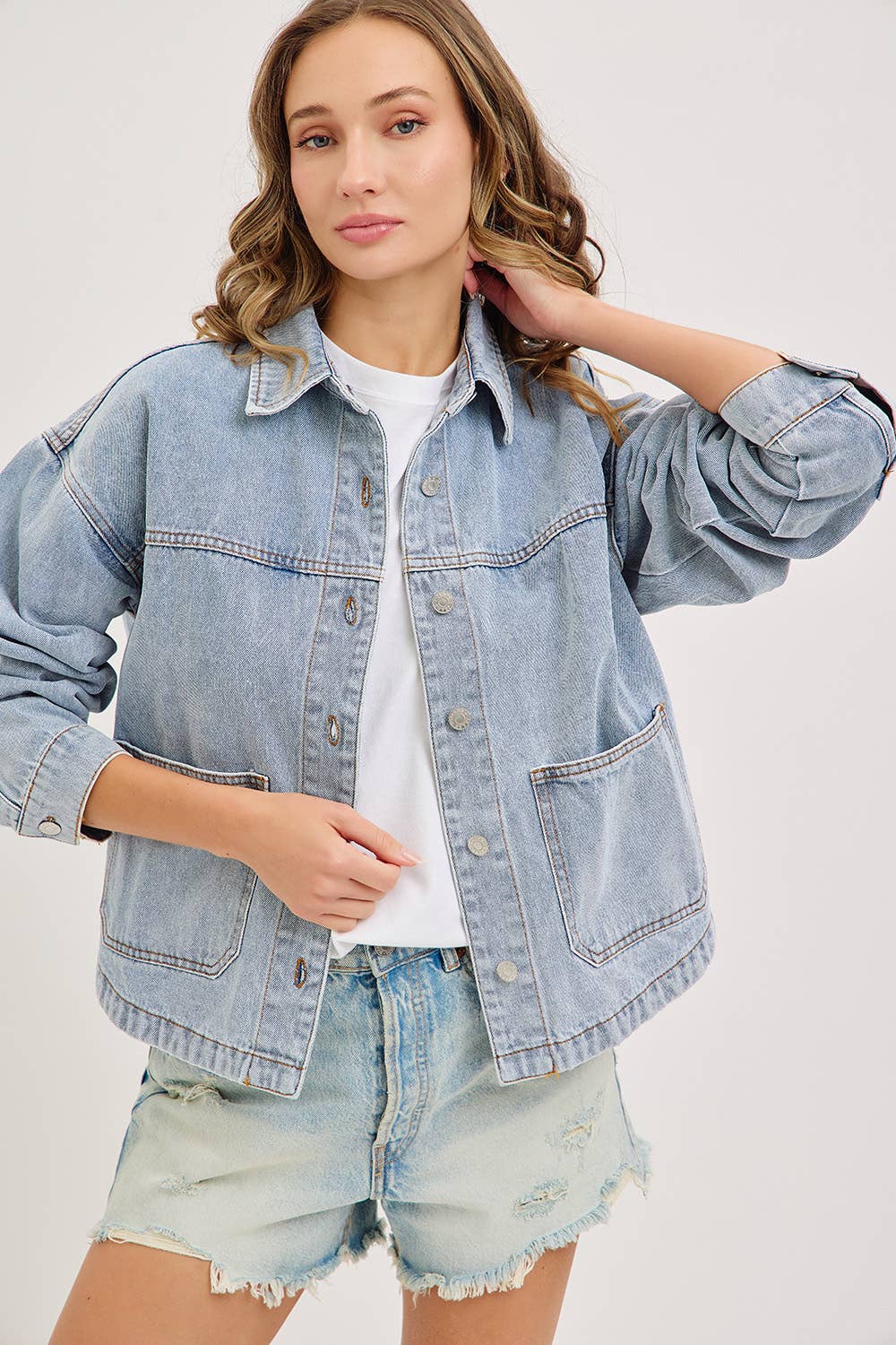 Denim Jacket W Patch Pocket