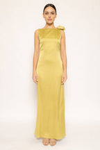 Backless Rose Maxi Dress