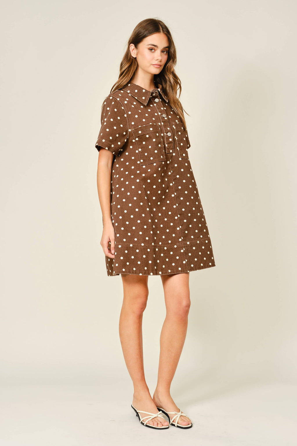 Final Sale-Dot Pullover Dress