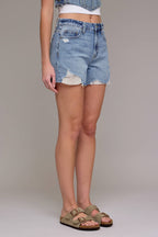 Final Sale-Finn Distressed High Rise Short