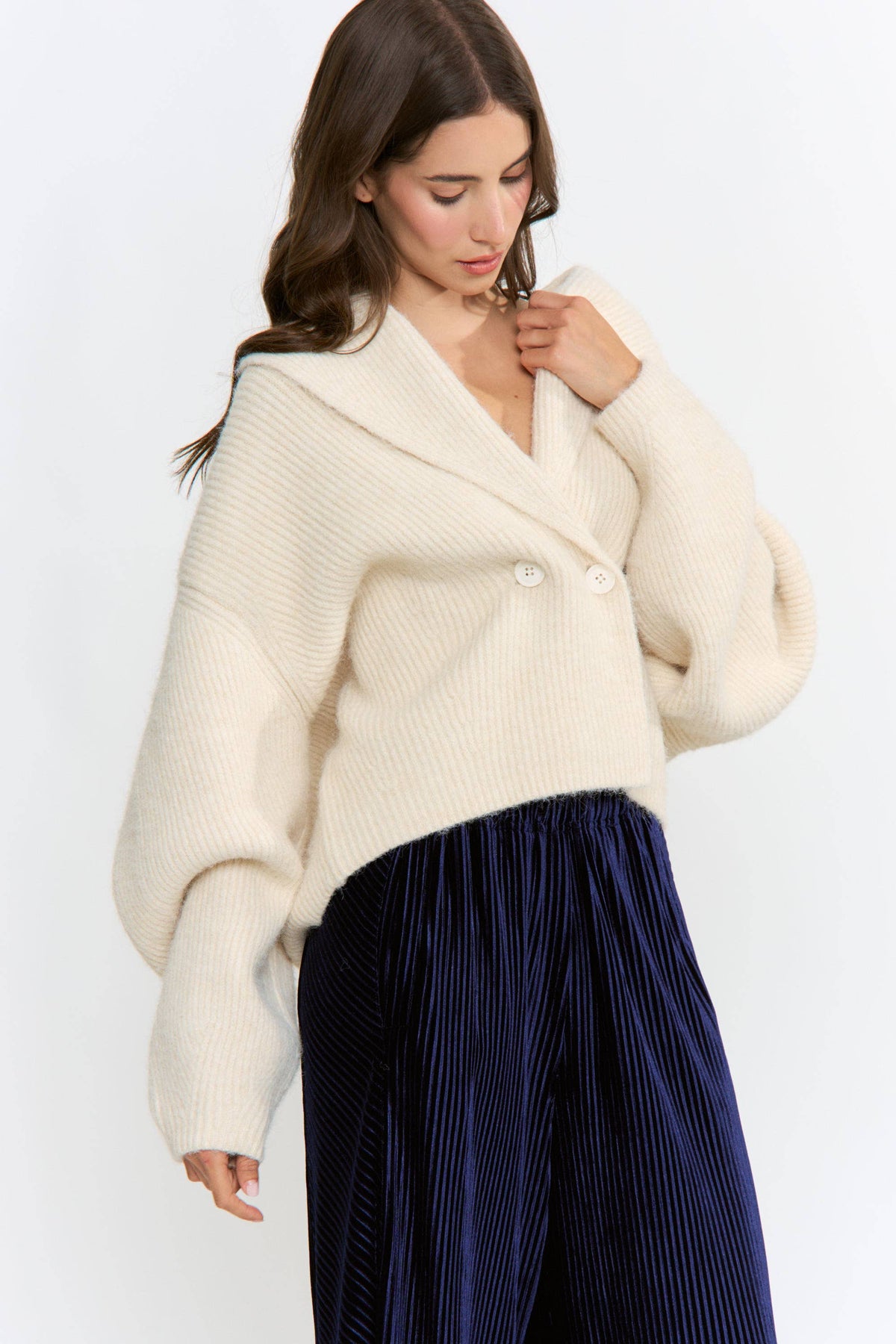 Wool-Blend Cardigan