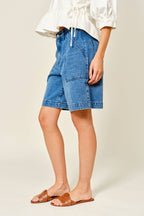 Final Sale-Bermuda Denim Shorts
