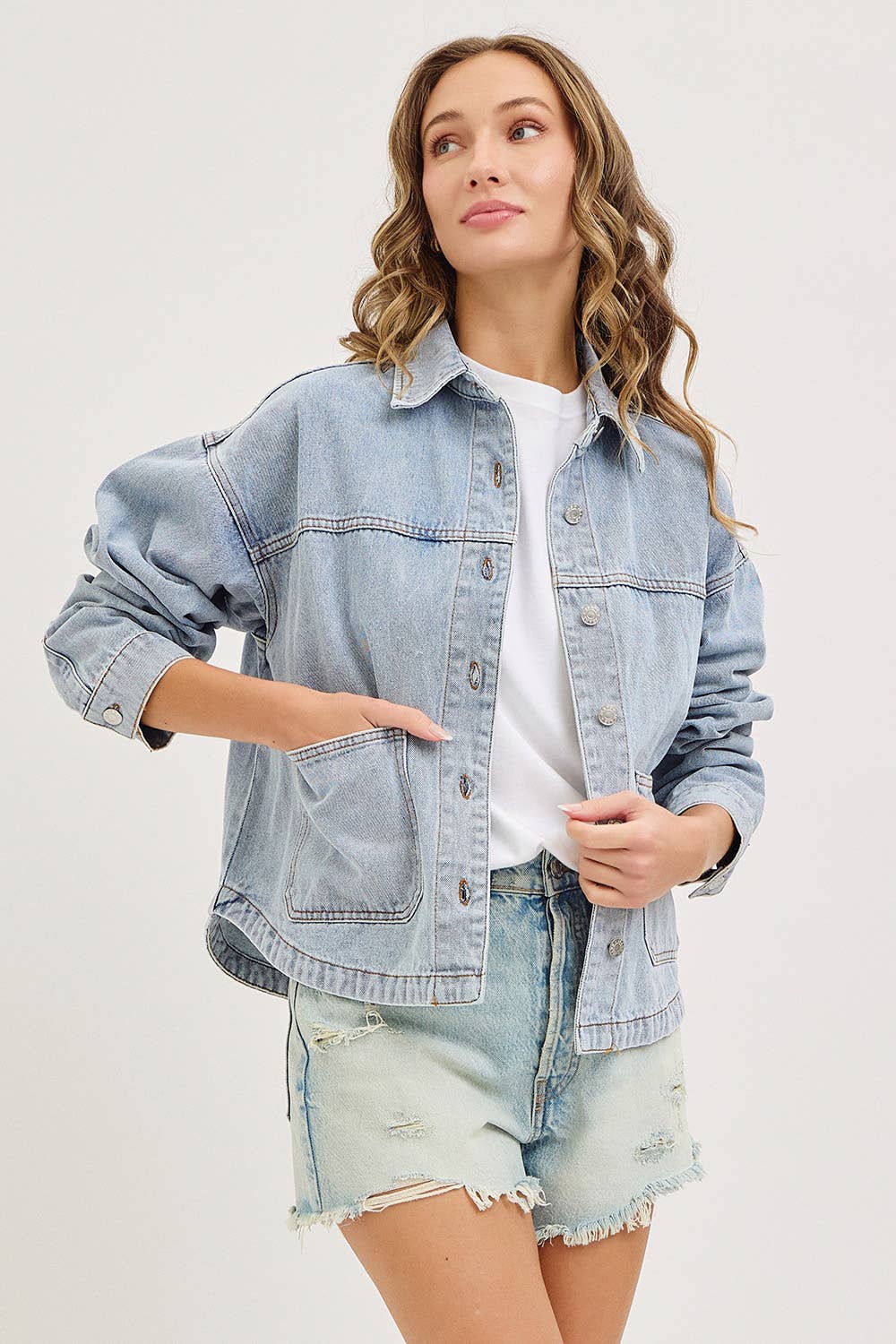 Denim Jacket W Patch Pocket