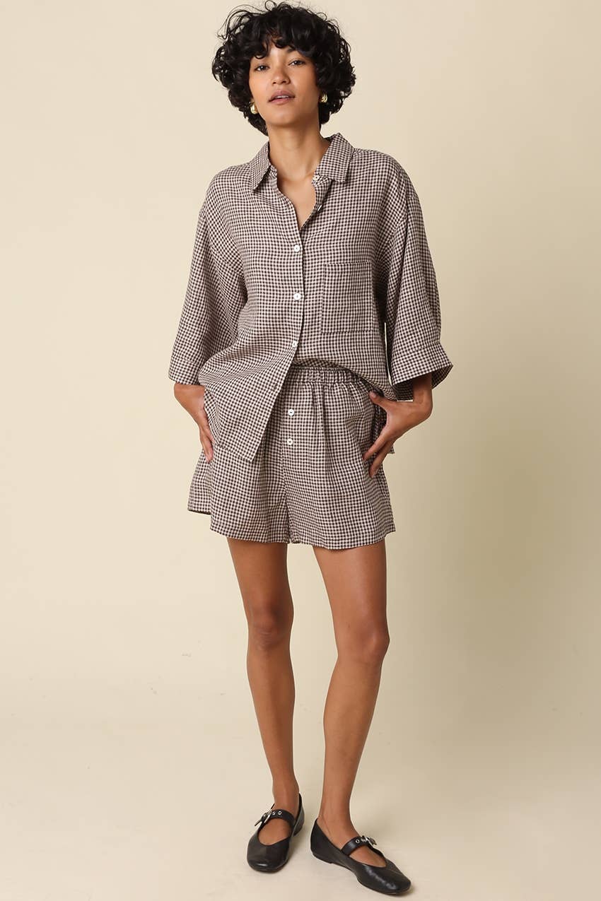 Gingham Linen Shirt