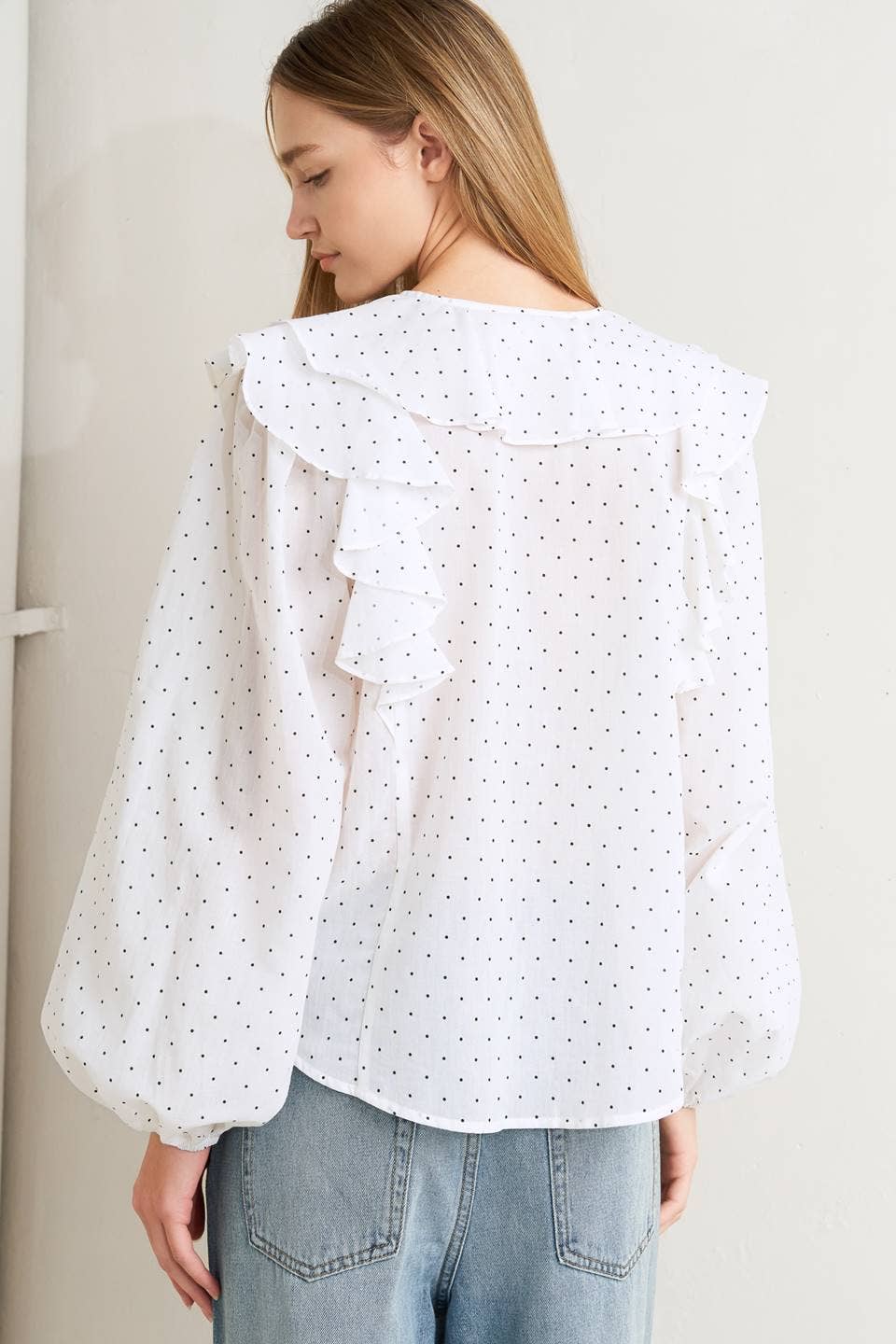 Dotted Woven Top