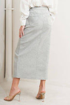 Final Sale-Knit Midi Skirt