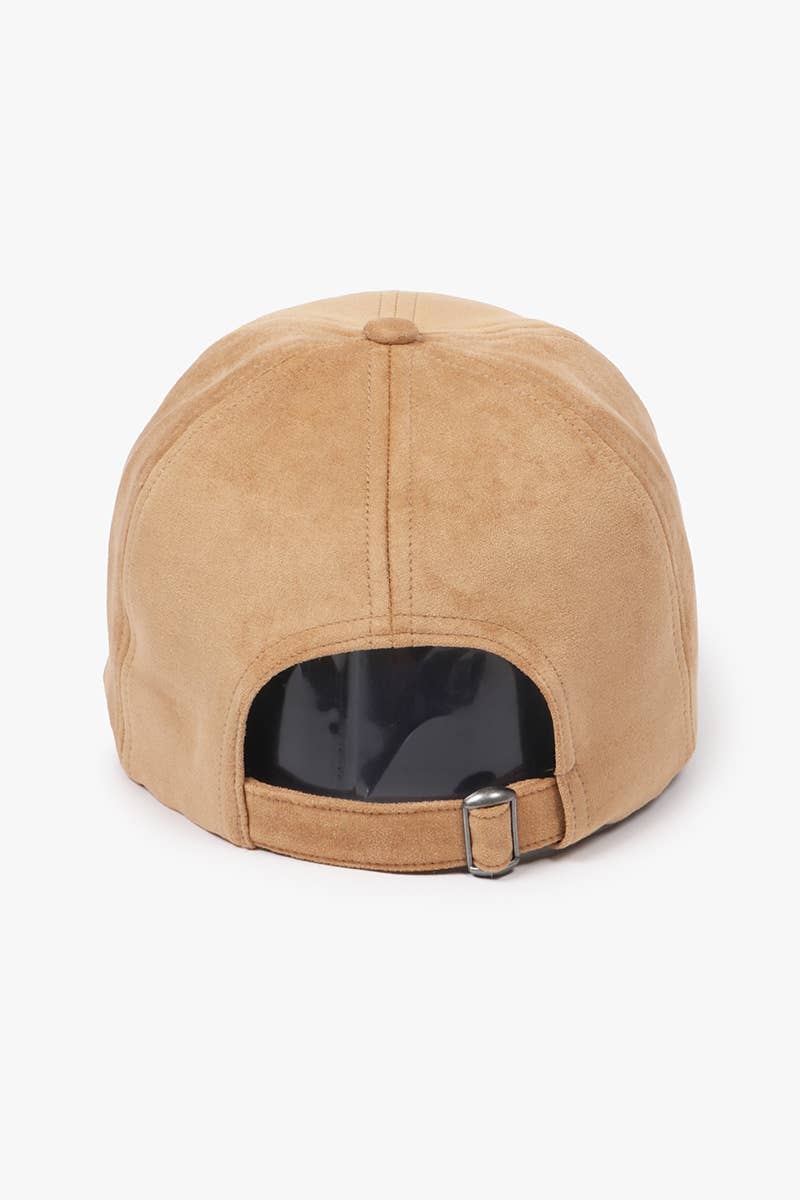 Final Sale-Suede Baseball Cap