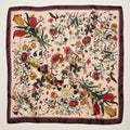Final Sale-Vintage Floral Square Scarf