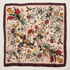 Final Sale-Vintage Floral Square Scarf