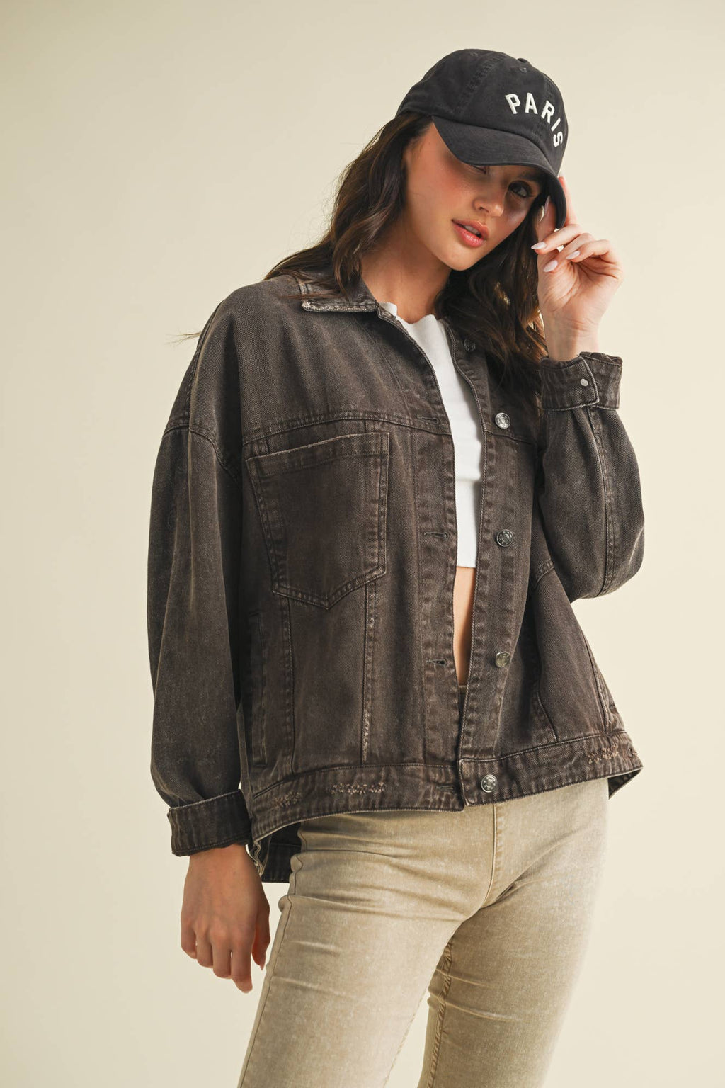 Vintage Wash Pleated Jacket