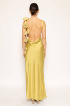 Backless Rose Maxi Dress