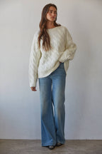 Sweater Cable Knit Pullover
