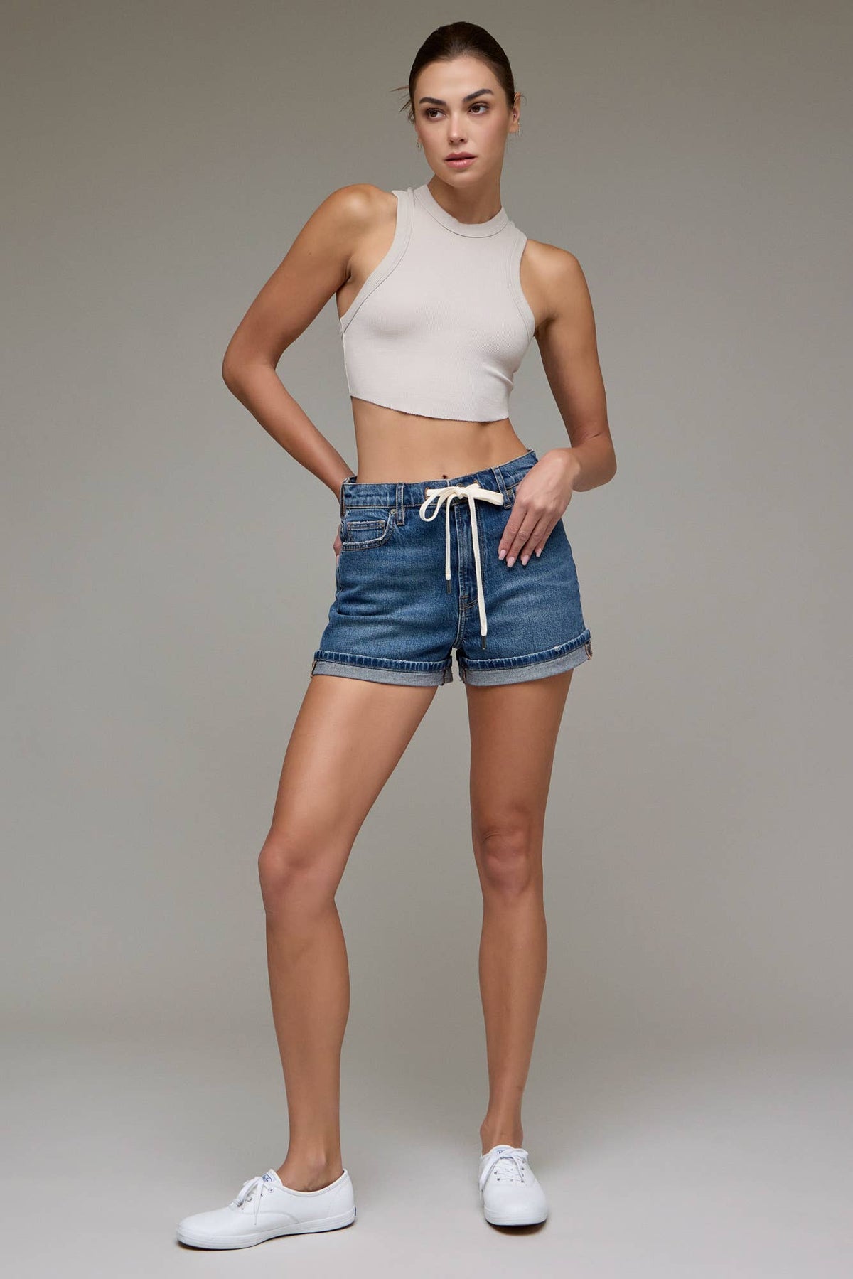 Final Sale-Drawstring Dad Short