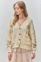 Embroidered Cardigan