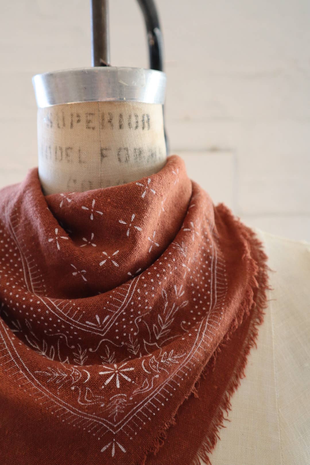 Final Sale-Terracotta Naturally Dyed Bandana