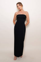 Cocktail Strapless Pencil Maxi Dress