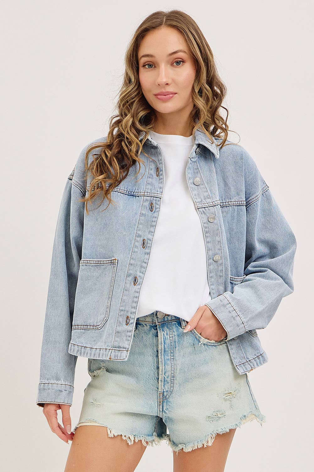 Denim Jacket W Patch Pocket