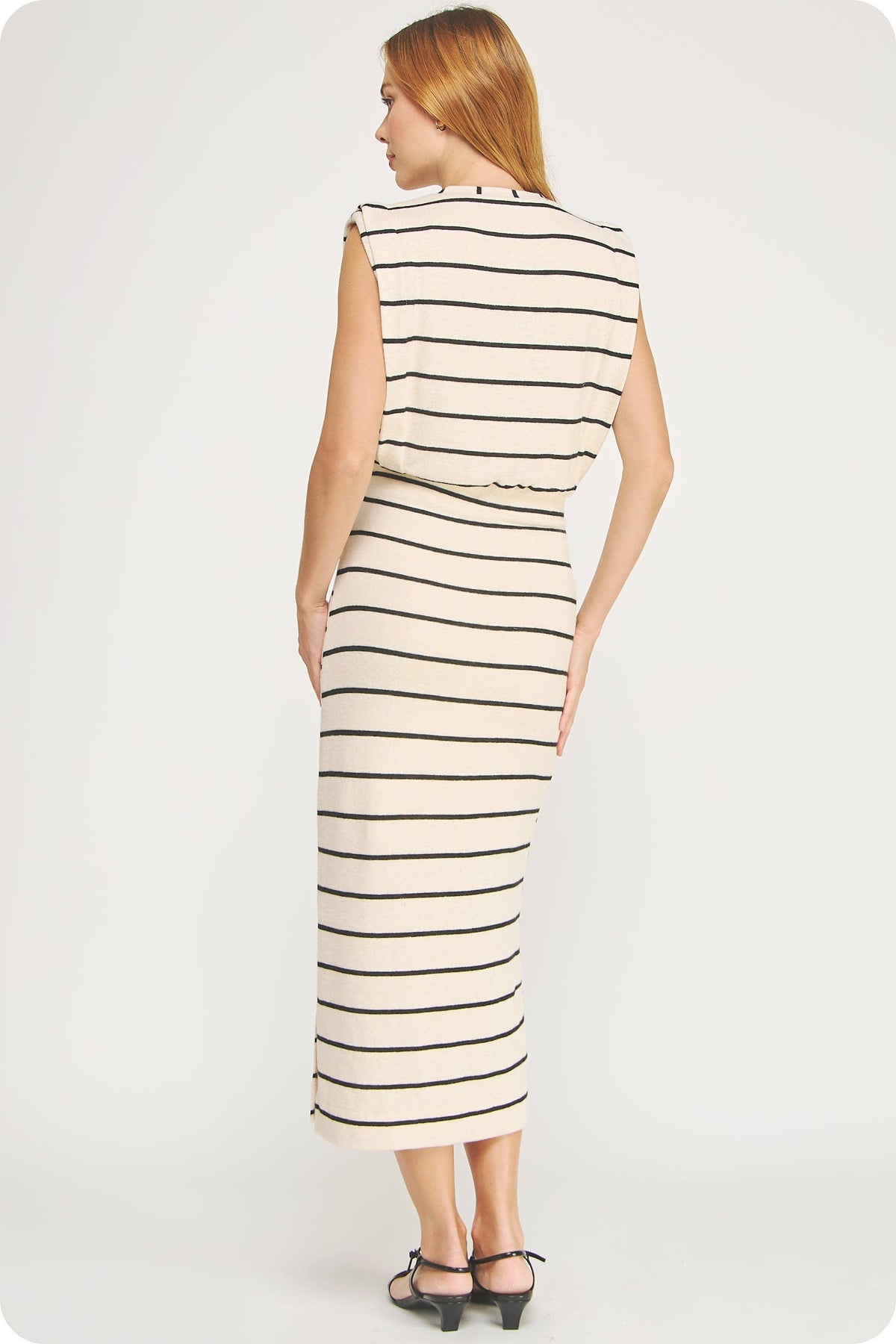 Striped Midi Dress