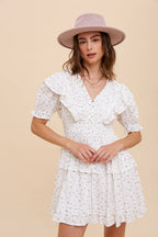 FInal Sale-Tiered Floral Mini Dress
