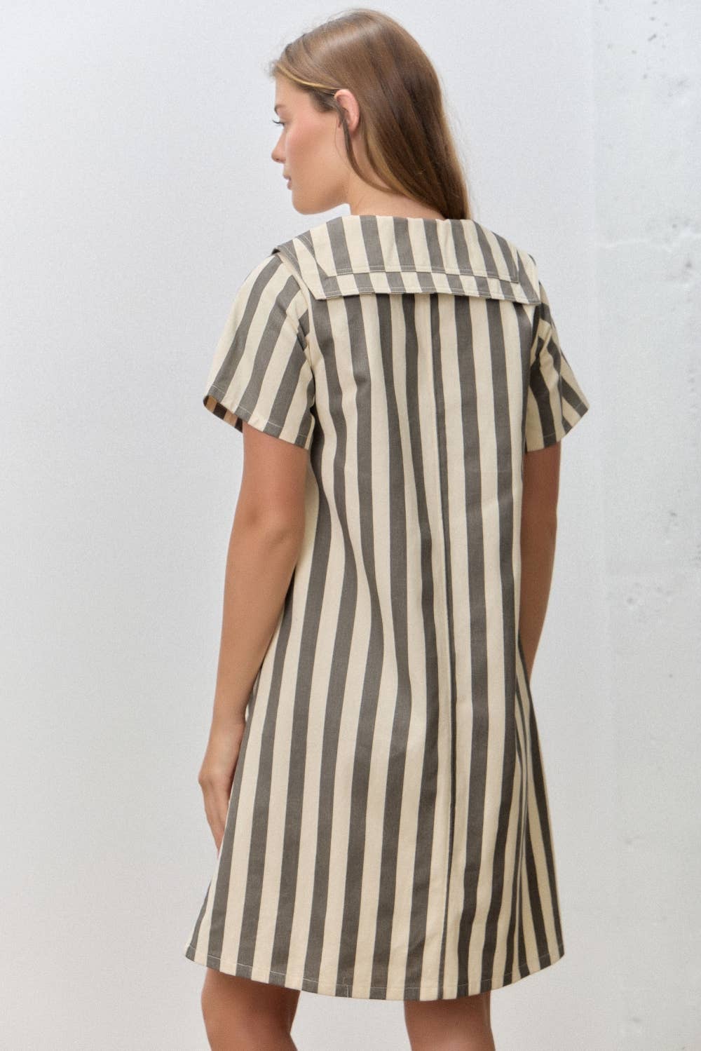 Stripe Button Up Dress
