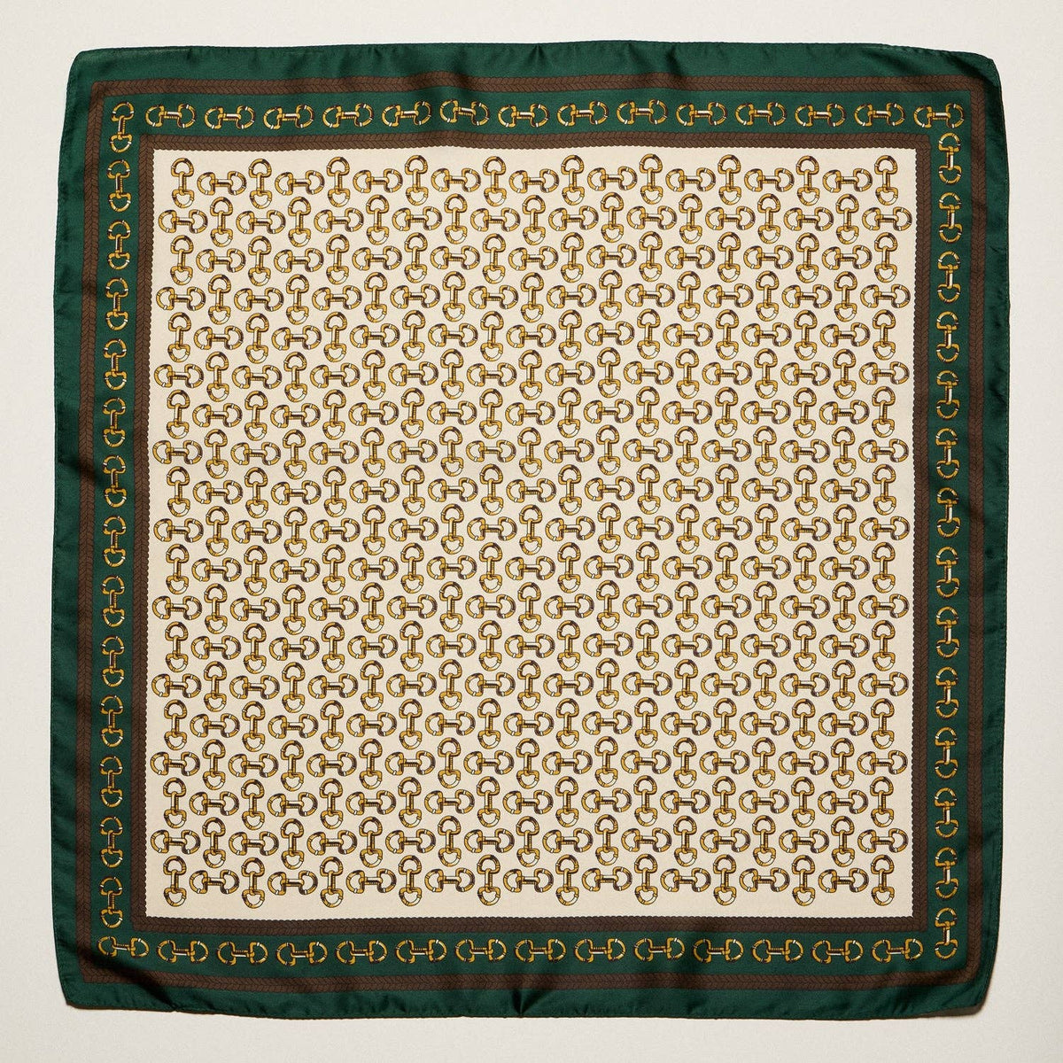 Final Sale-Classic Chain Print Square Scarf