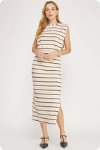 Striped Midi Dress