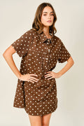 Final Sale-Dot Pullover Dress