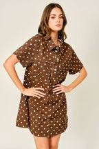 Final Sale-Dot Pullover Dress