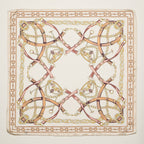 Final Sale-Classic Equestrian Chain Square Scarf