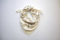 Final Sale-Cream Naturally Dyed Bandana